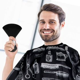 Hair Cutting Barber Cape With Neck Duster Brush Barber Brush Neck Strips Hair Combs Hair Clips, Professional Barber Accessories Cleaning Supplies (Option: W13767231)