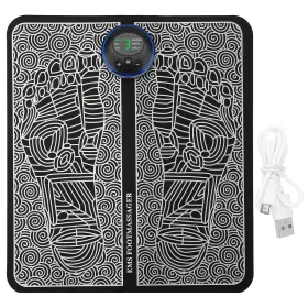 EMS Foot Massage Pad Electric Stimulator Massager Unit Rechargeable Leg Reshaping Muscle Pain Relax (Option: Rechargeable)